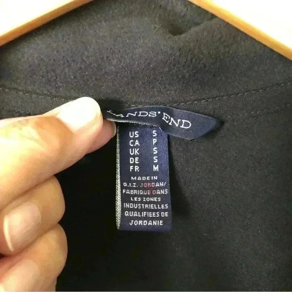 Lands’End Quarter Zip Fleece Sweatshirt Pullover Size S - Picture 3 of 7